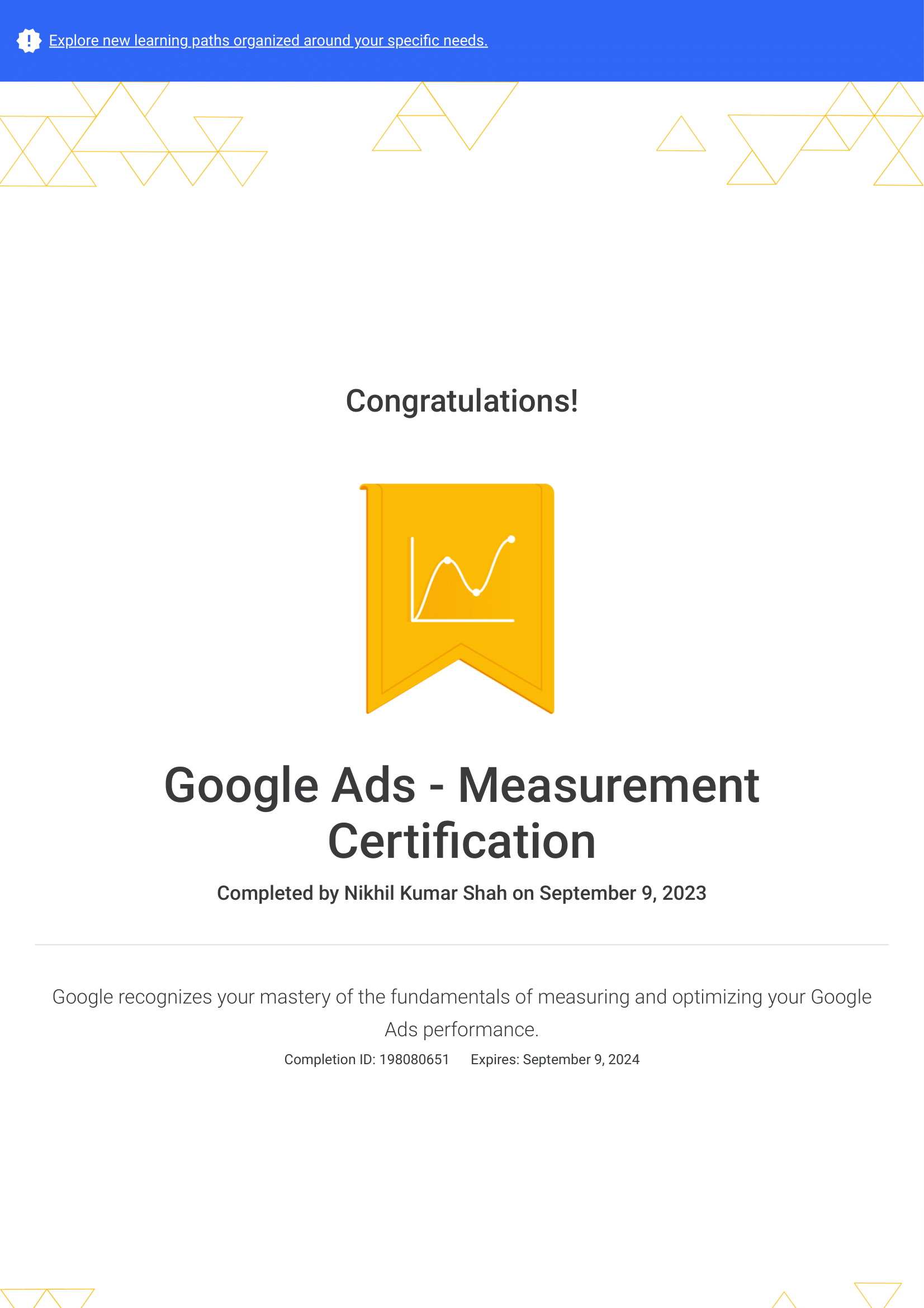 google ads measurement certification
